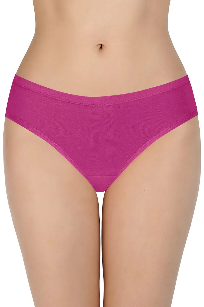 100% Cotton Bikini Panty Pack (Pack of 3) - D005 - Solid