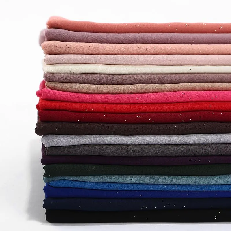 47 Colors Plain Bubble Chiffon Women's Hijab Scarf Muslim Headband