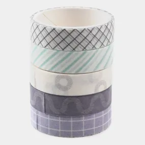 5Rolls/box Solid Color Washi Tape Set