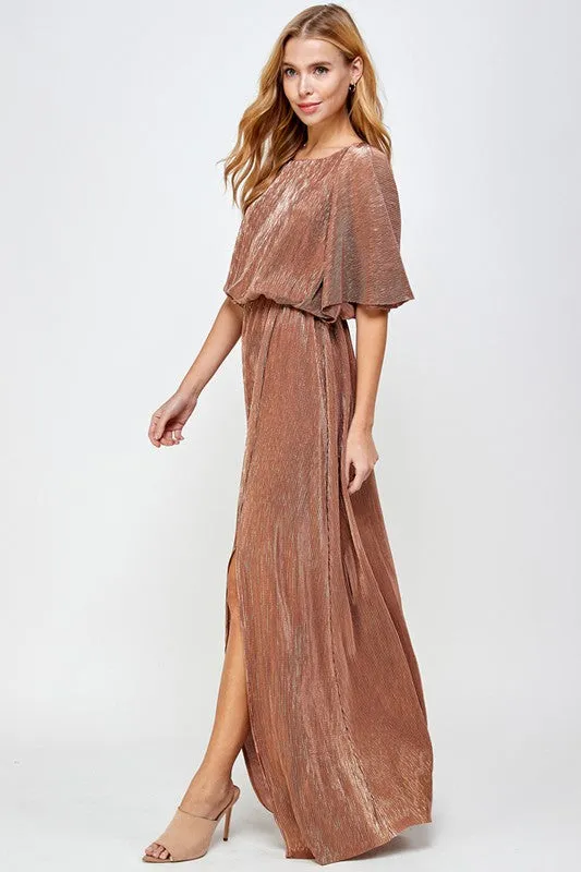 Abigail Maxi Dress in Bronze