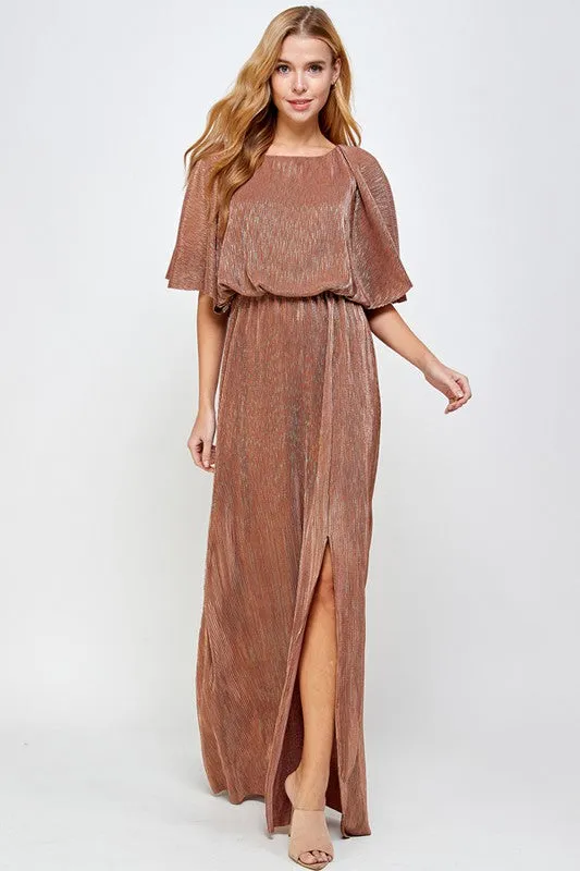 Abigail Maxi Dress in Bronze