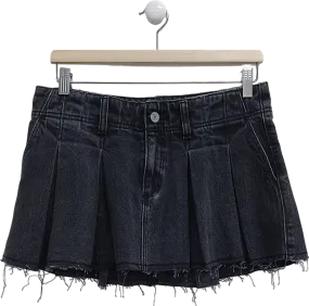 Abrand Jeans Black Pleated Mini Skirt UK M