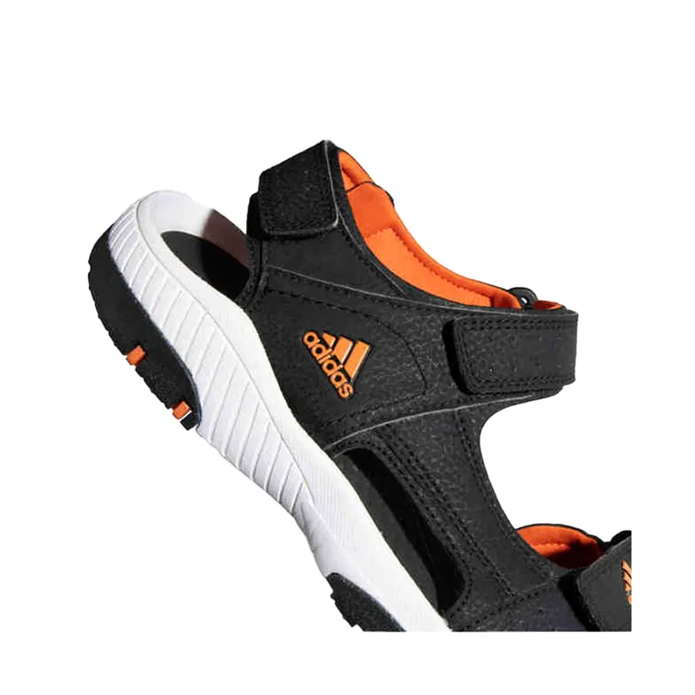 Adidas Men's Strudi Sandal (Core Black/Semi Impact Orange/Cloud White)