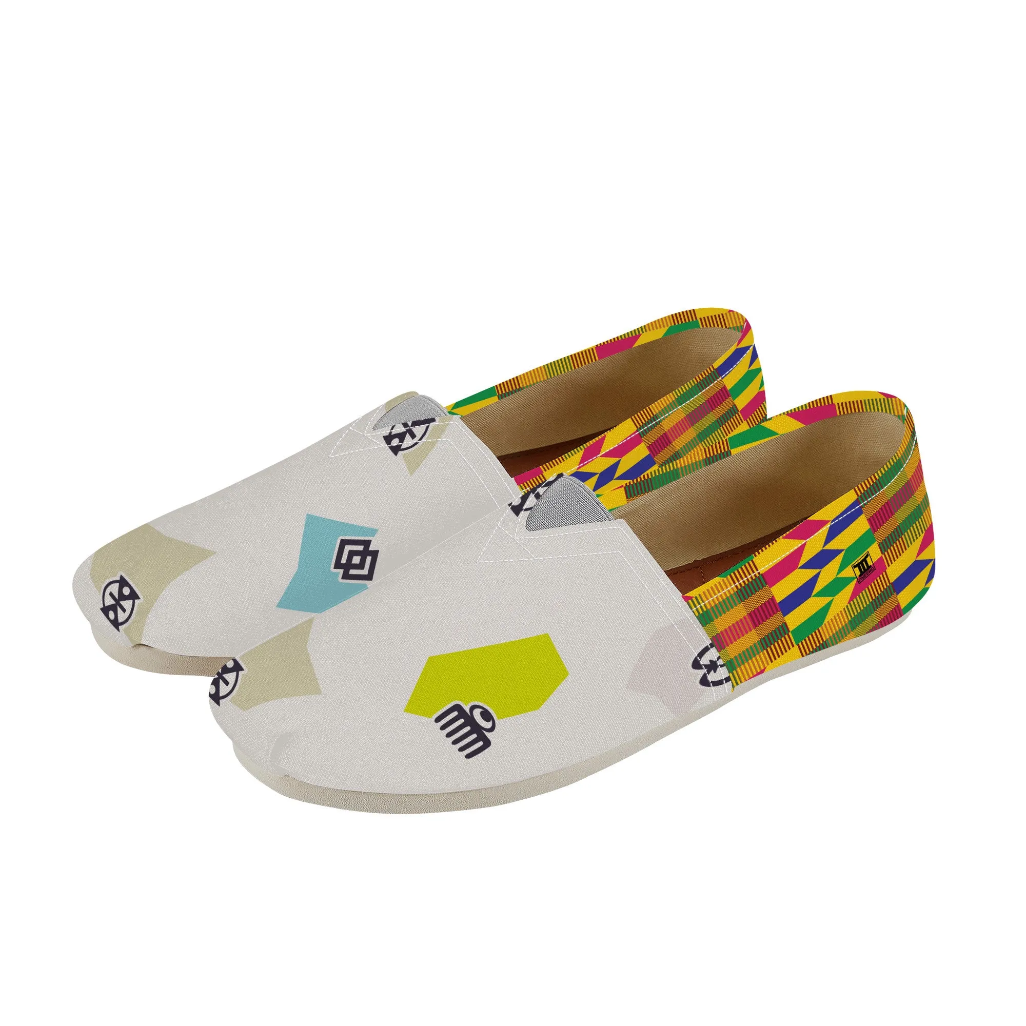 Adinkra Nku-Kente  Slip-on Canvas