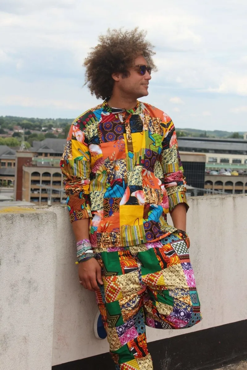 African Patchwork Shirt - Eco Friendly Shirt - Ethical Clothing