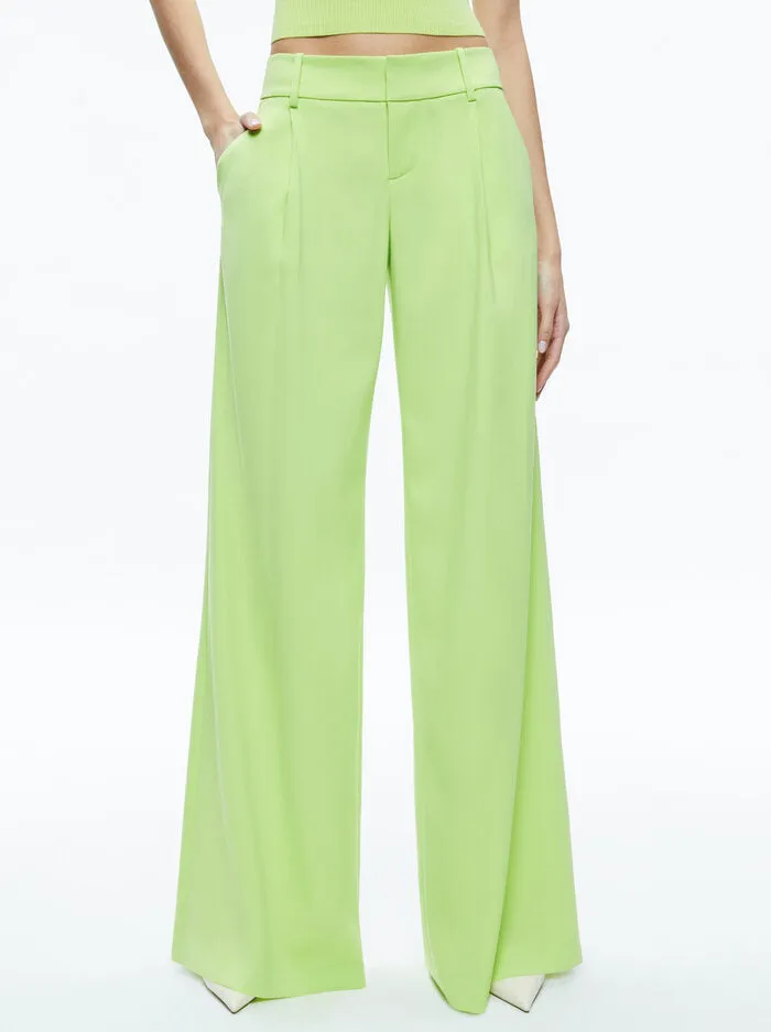 Alice   Olivia - Eric Pant - Sharp Green