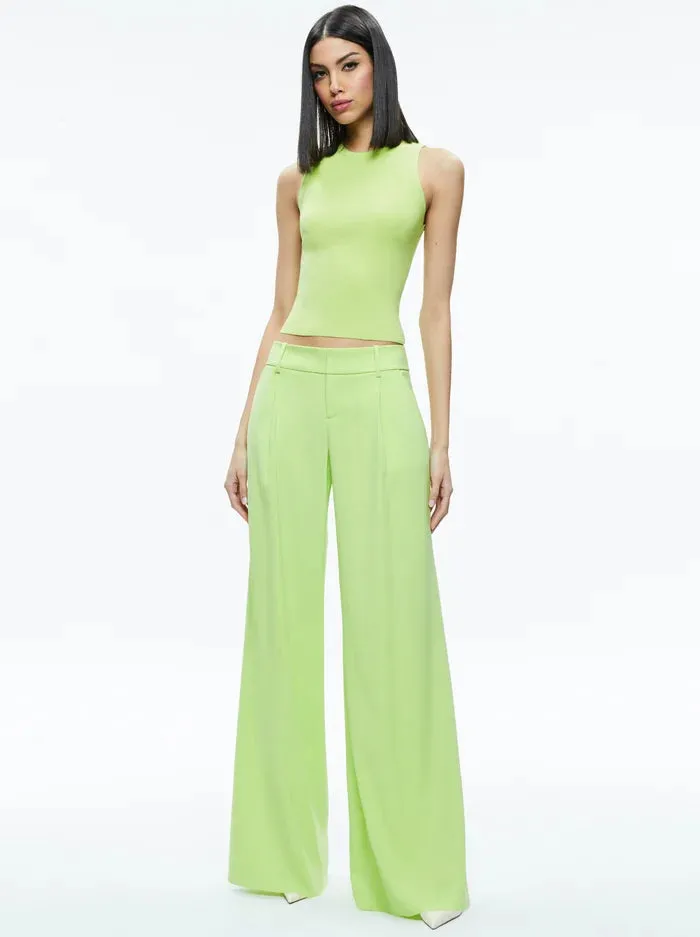 Alice   Olivia - Eric Pant - Sharp Green