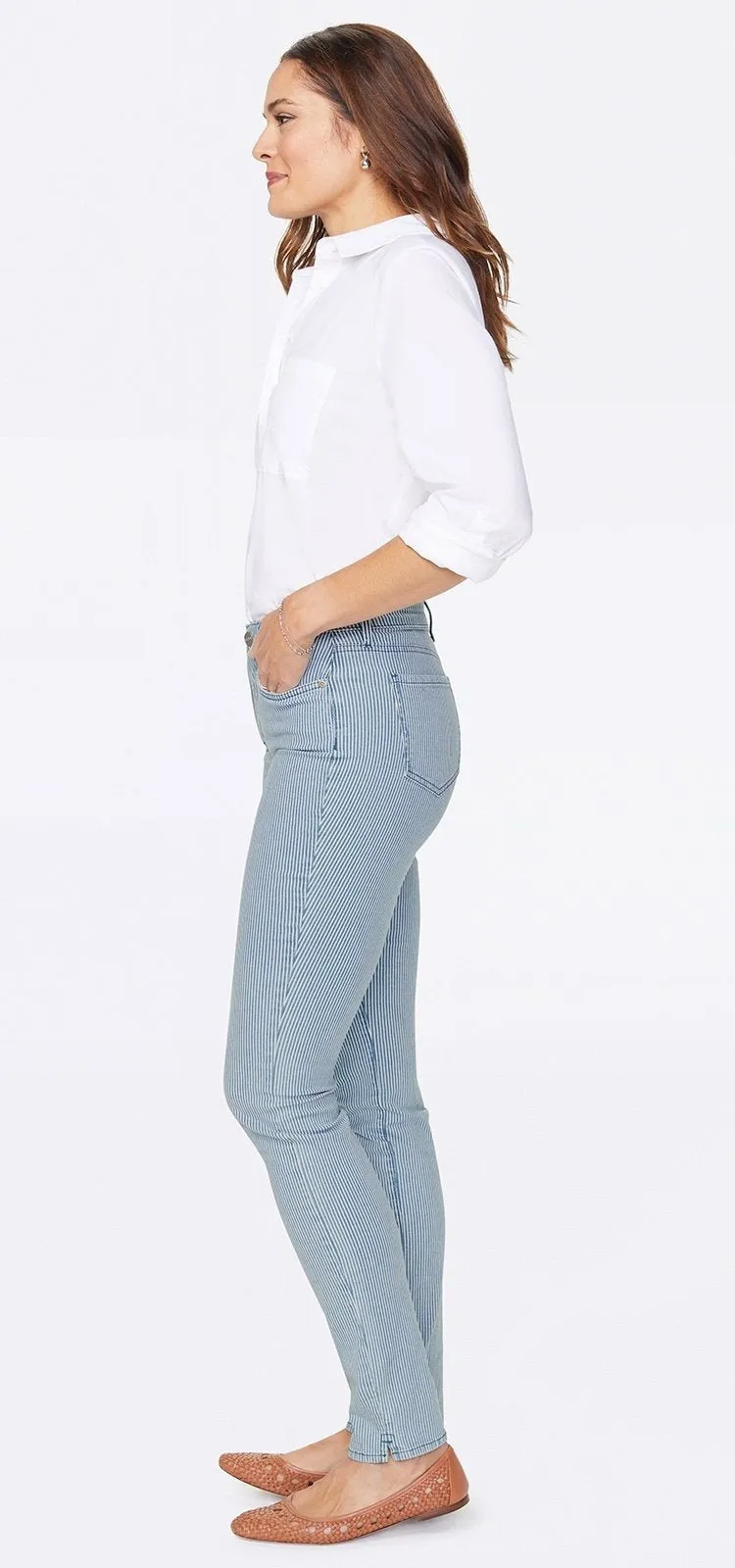 Alina Skinny Ankle Jeans Gestreept Premium Denim | Trella