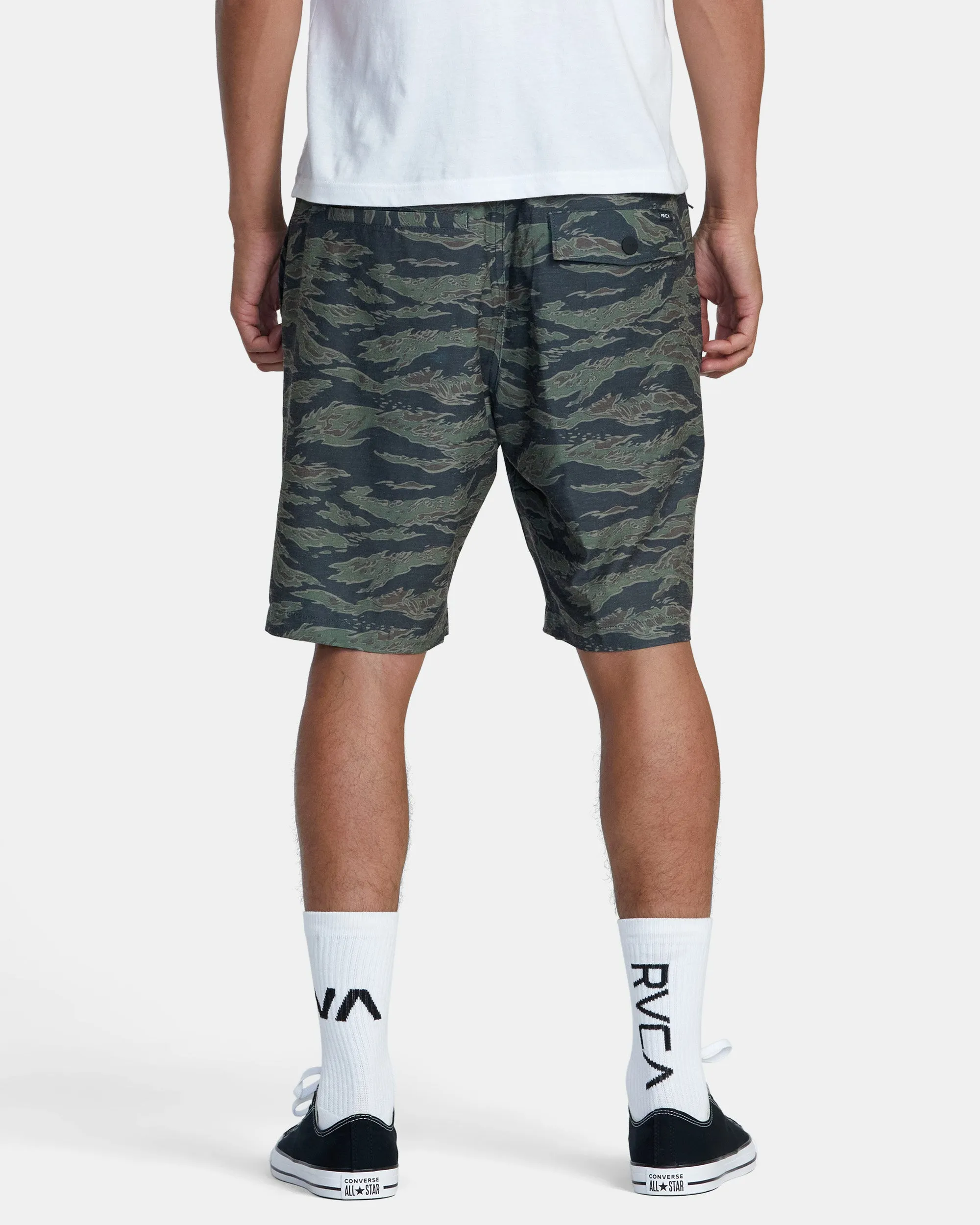 All Time Hemp Hybrid 19" Shorts - Tiger Camo