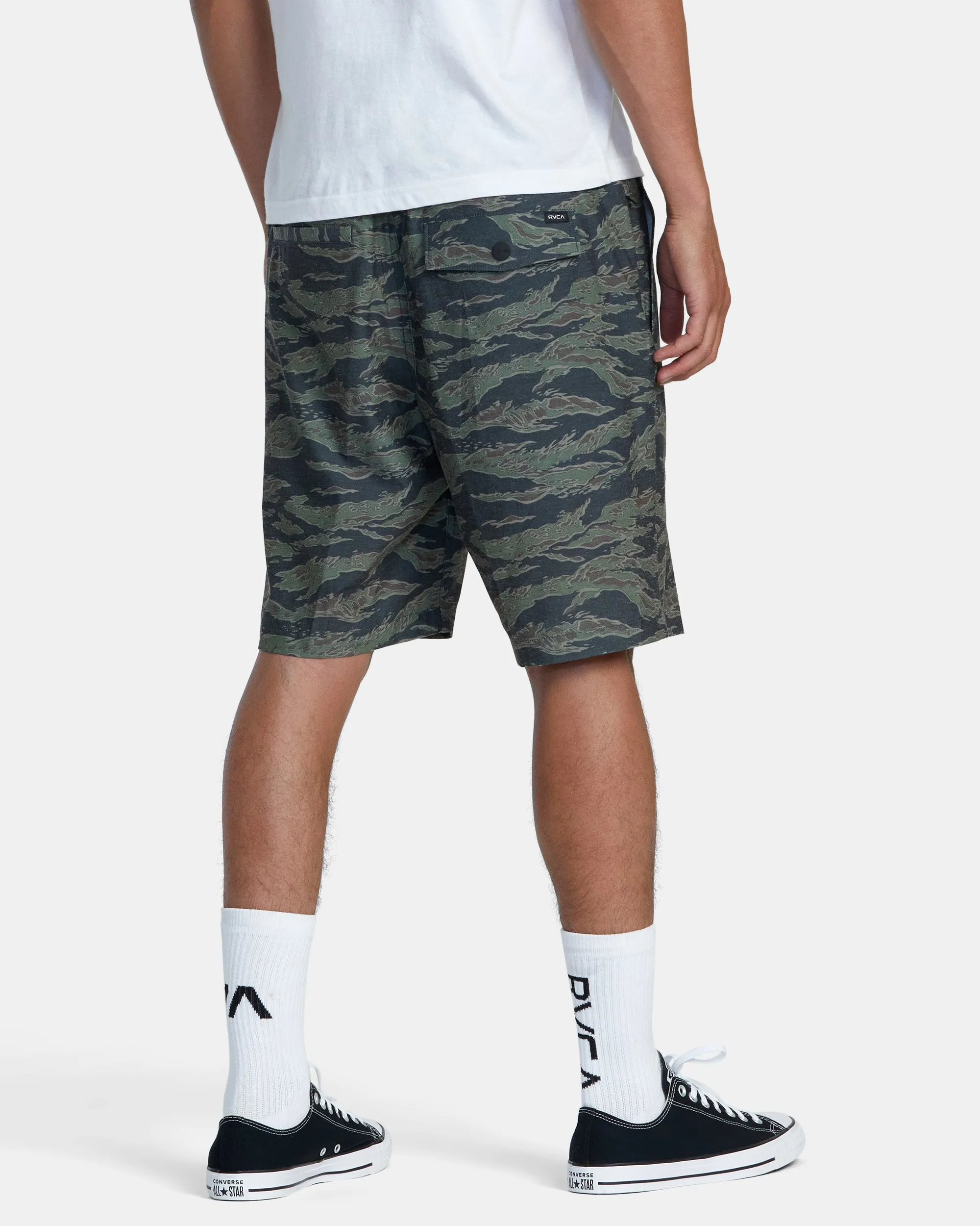 All Time Hemp Hybrid 19" Shorts - Tiger Camo