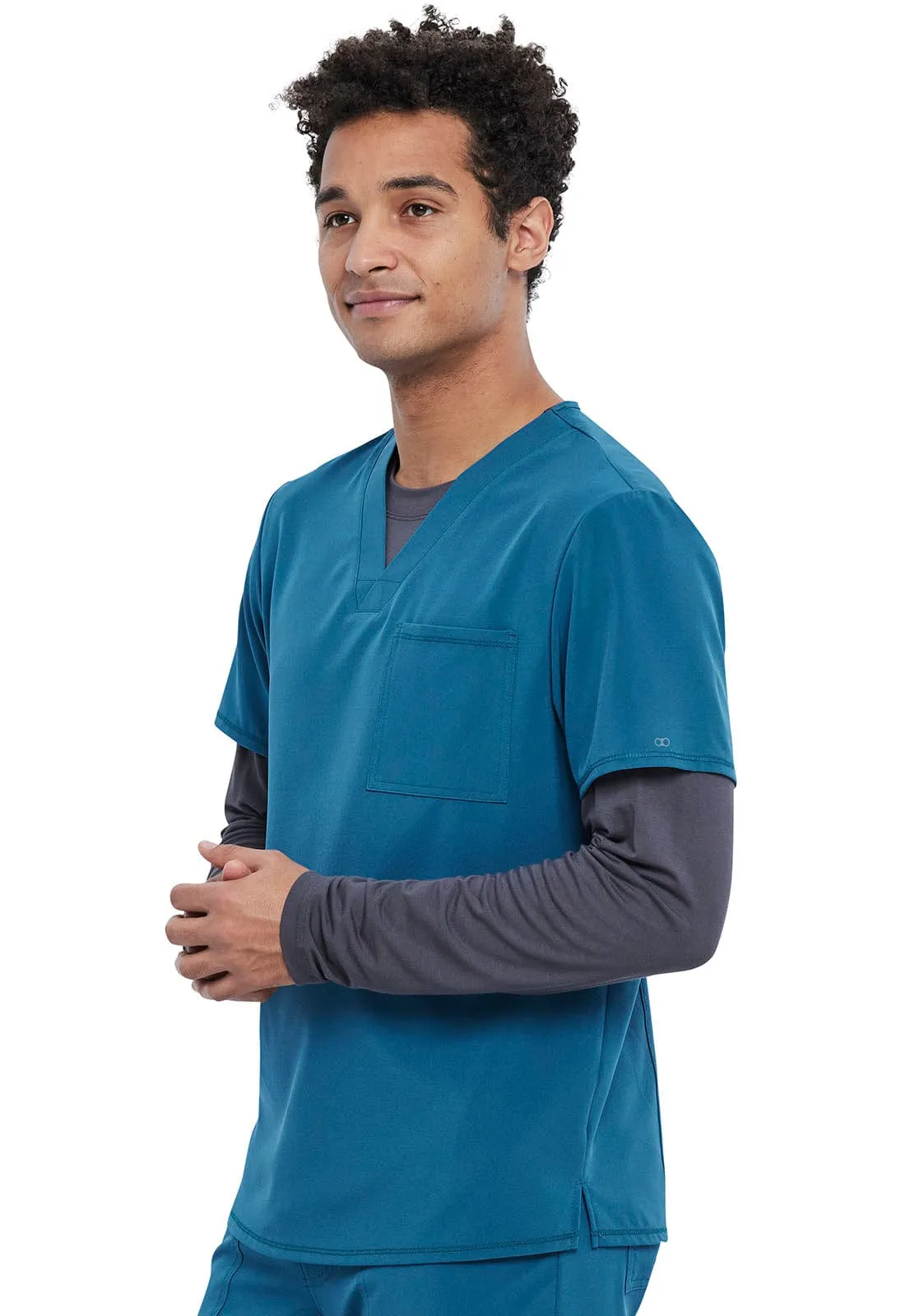 Allura  Men's Tuckable V-Neck Scrub Top CKA689