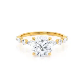 ALLURE - Round Lab Diamond 18k Yellow Gold Scatter Ring