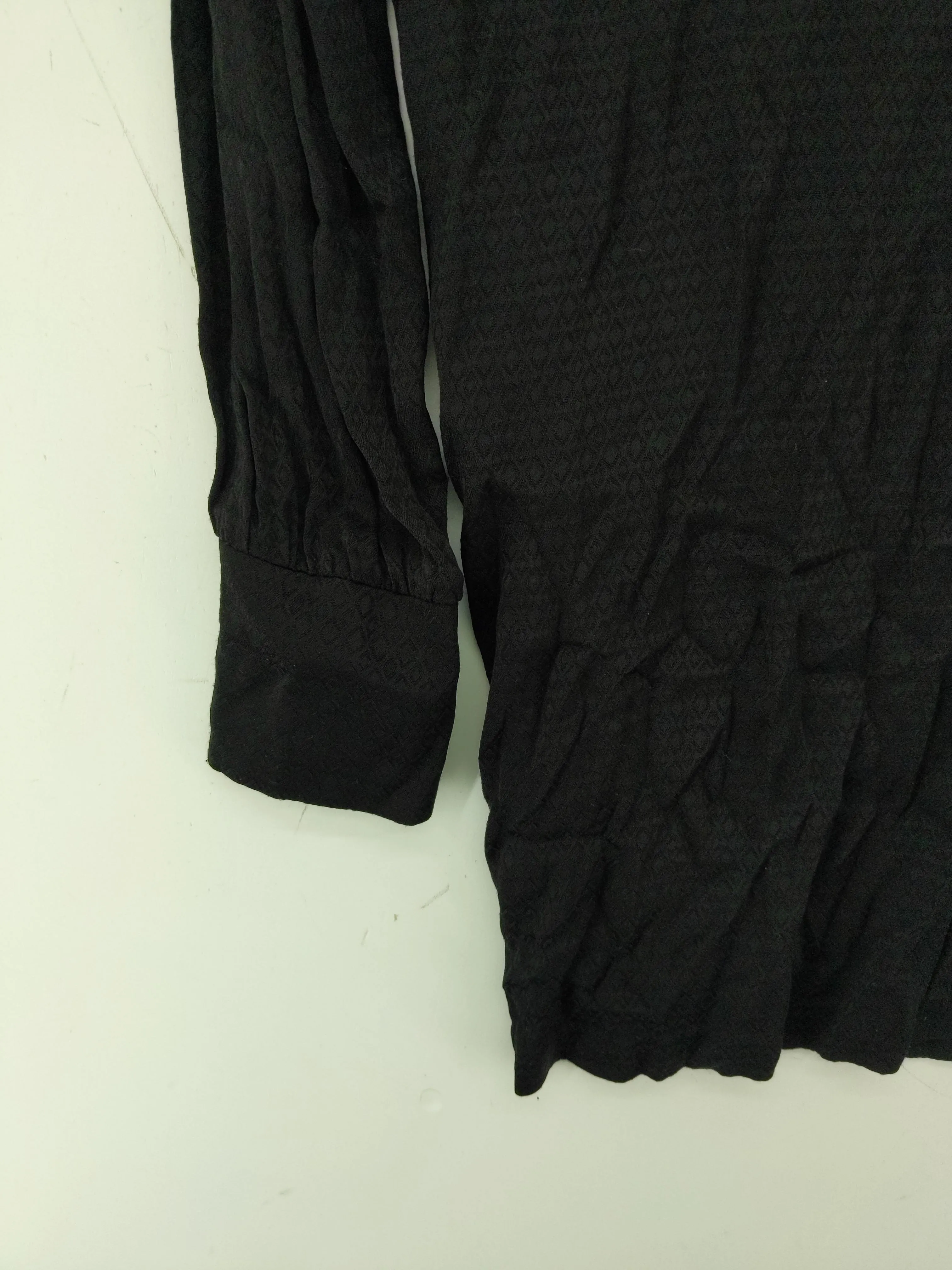 & Other Stories Women's Blouse UK 10 Black 100% Viscose