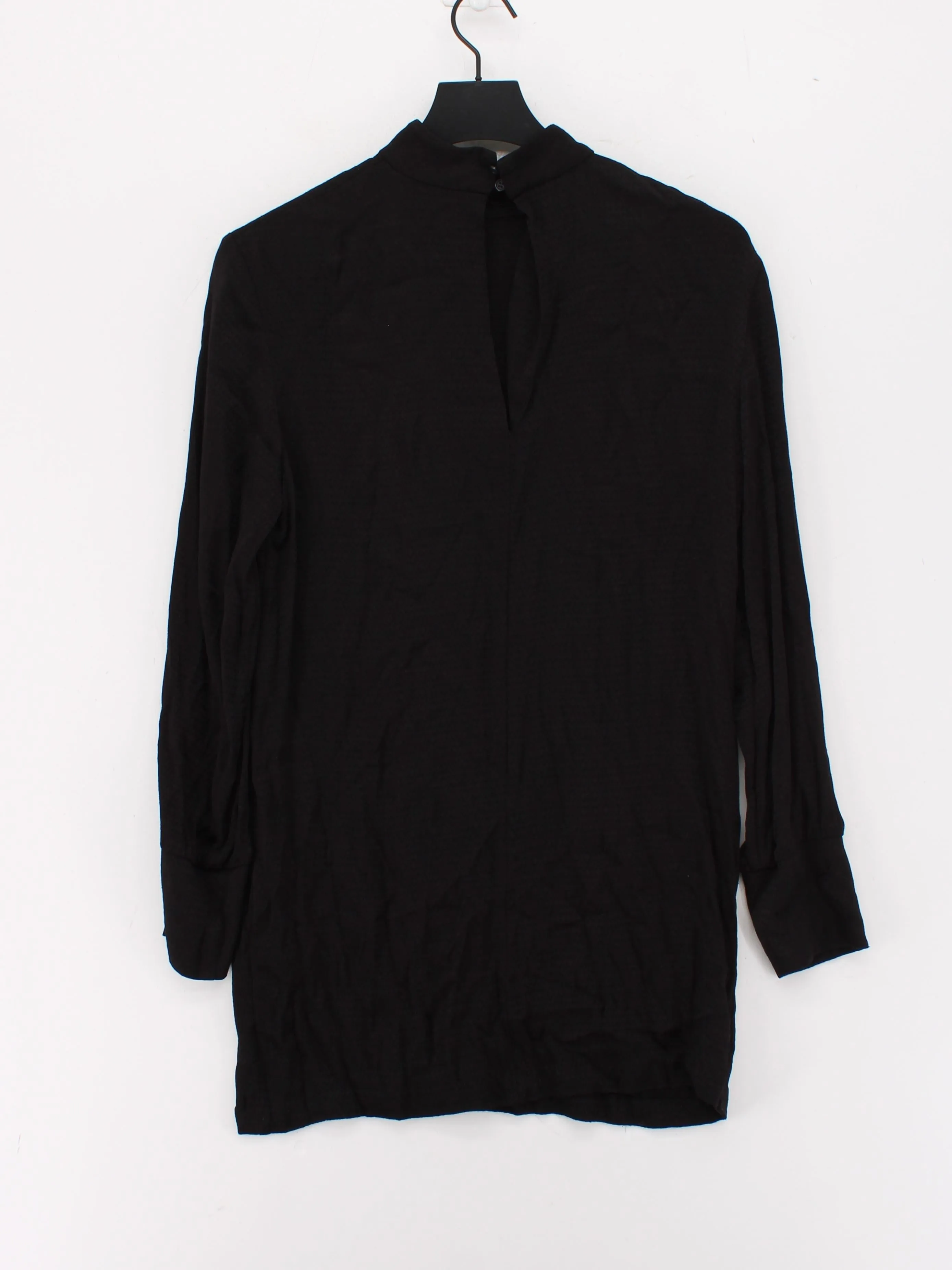 & Other Stories Women's Blouse UK 10 Black 100% Viscose