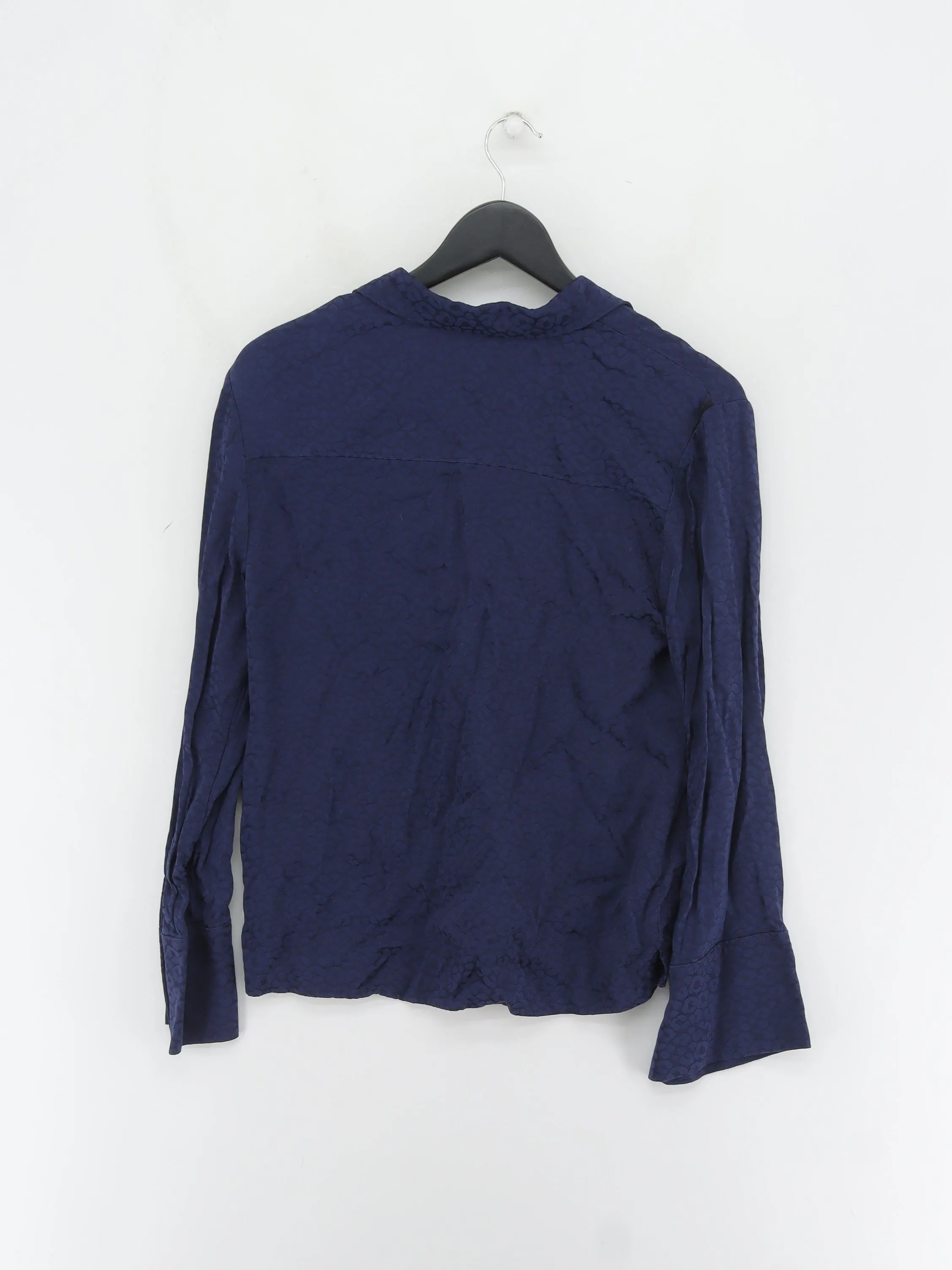 & Other Stories Women's Blouse UK 8 Blue 100% Viscose