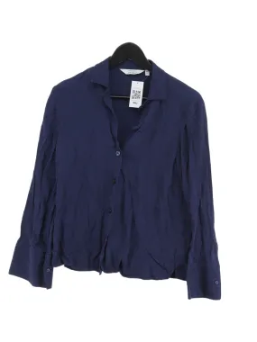 & Other Stories Women's Blouse UK 8 Blue 100% Viscose