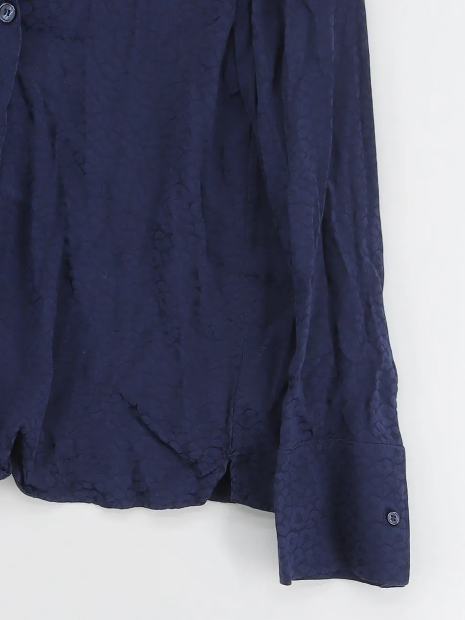 & Other Stories Women's Blouse UK 8 Blue 100% Viscose