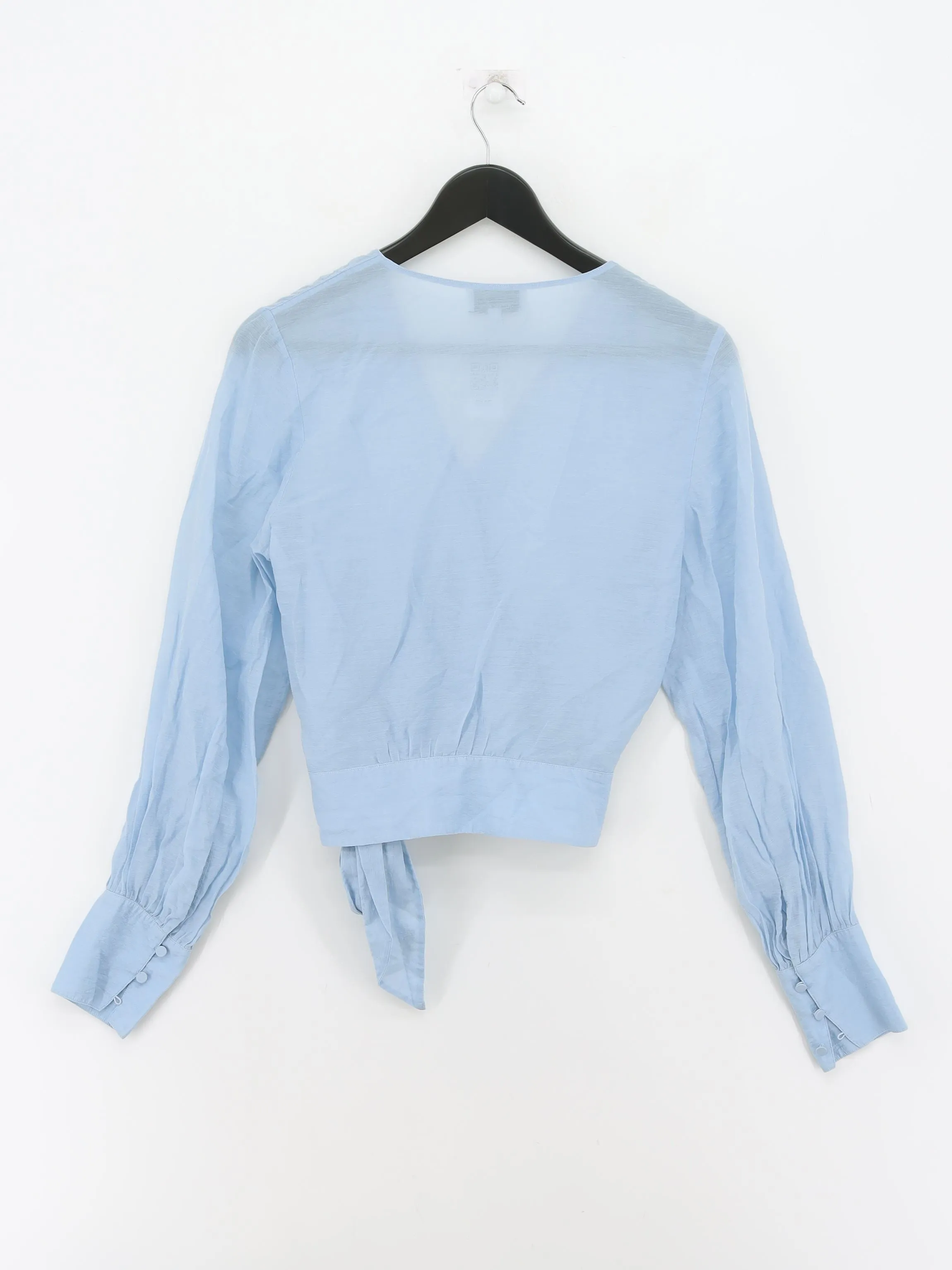 & Other Stories Women's Blouse UK 8 Blue Lyocell Modal with Polyamide