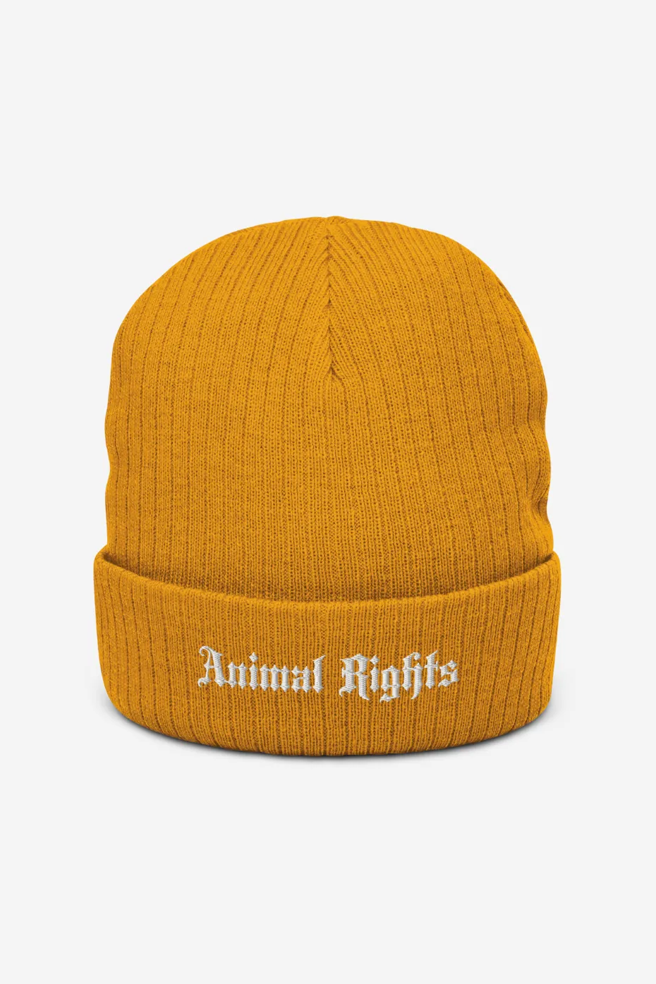 Animal Rights Recycled Ribbed Knit Beanie