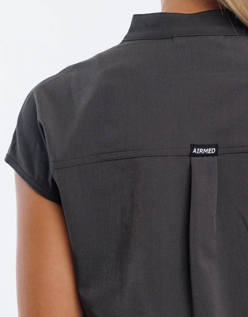 Apollo Scrub Top (Sample) - Asphalt