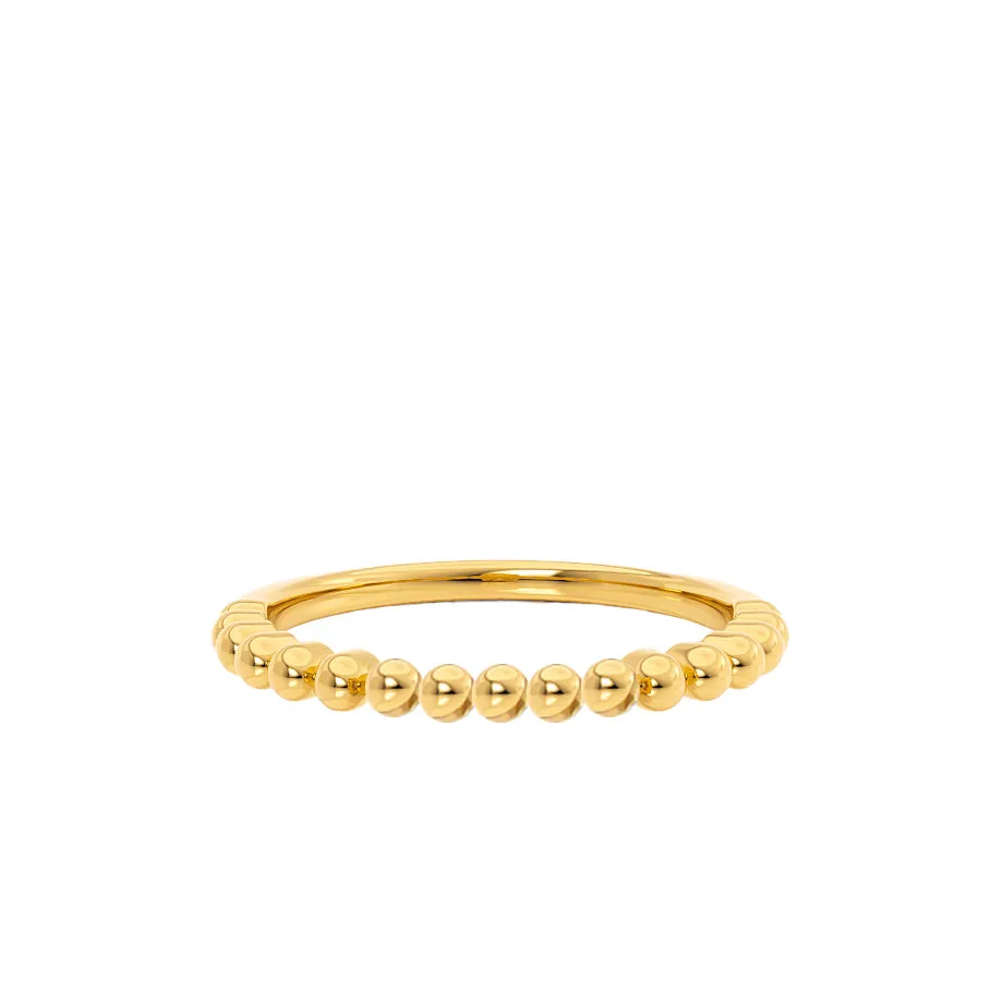 AUSHA - Bubble & Bead Stacking Eternity Band 18k Yellow Gold