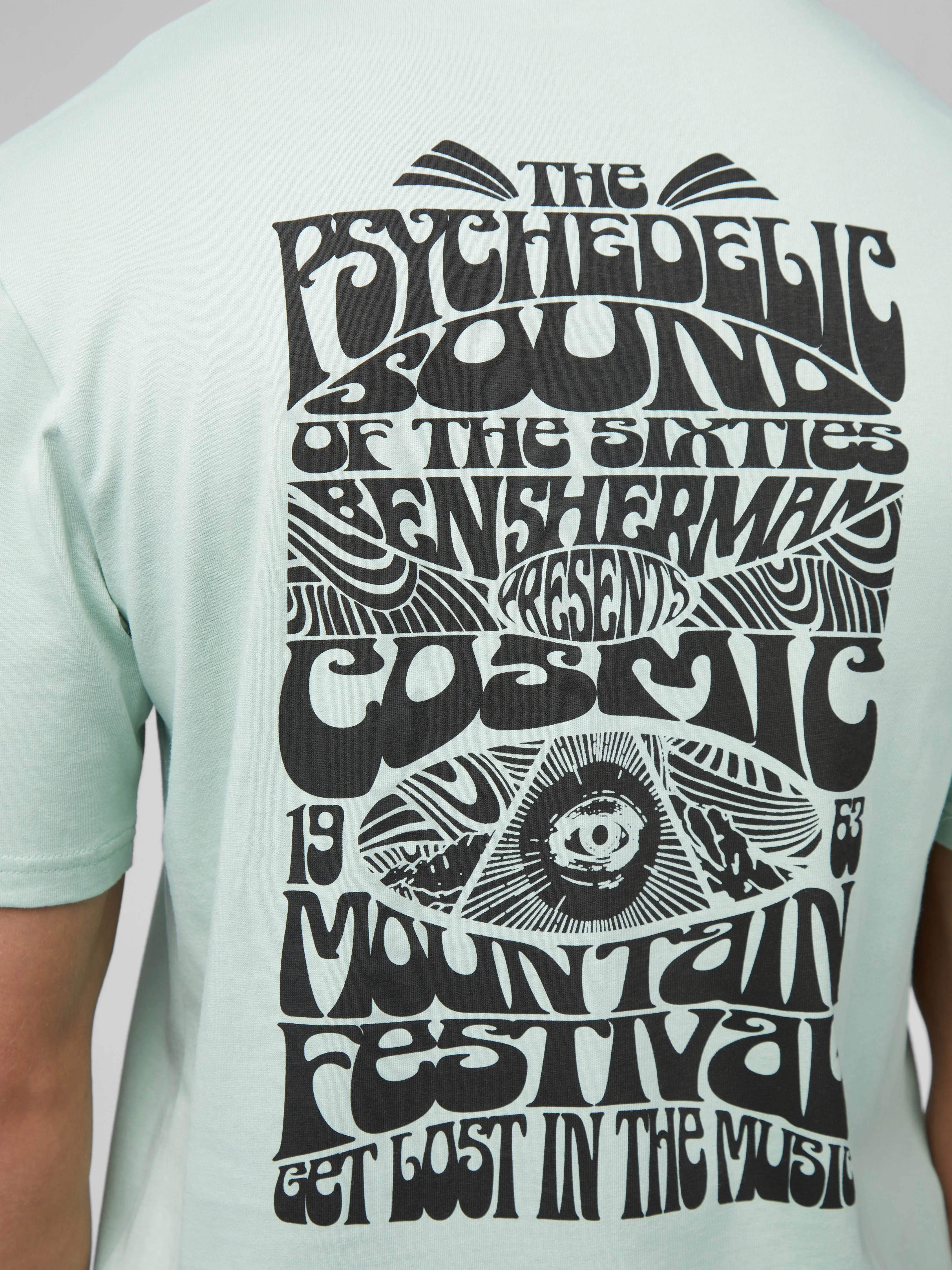 B by Ben Sherman Festival Poster Tee - Mint