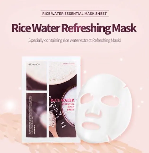 Beaunon Graintherapy Rice Water Refreshing Essential Mask 10 Sheets