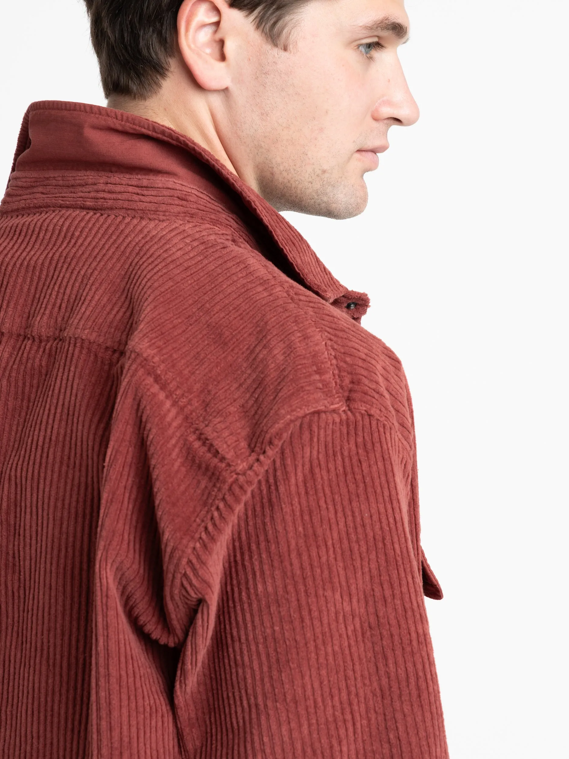 Berry Corduroy Overshirt