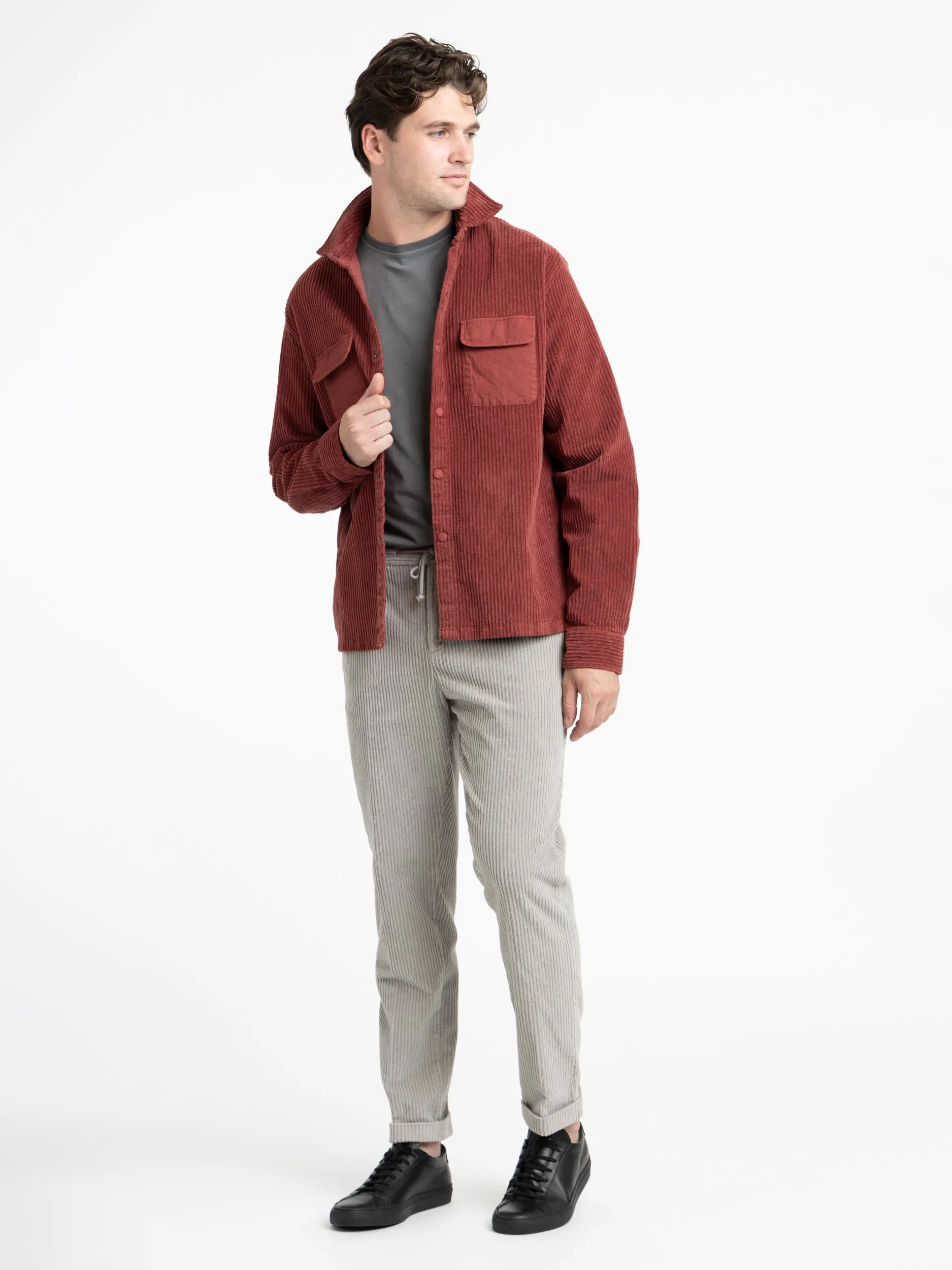 Berry Corduroy Overshirt