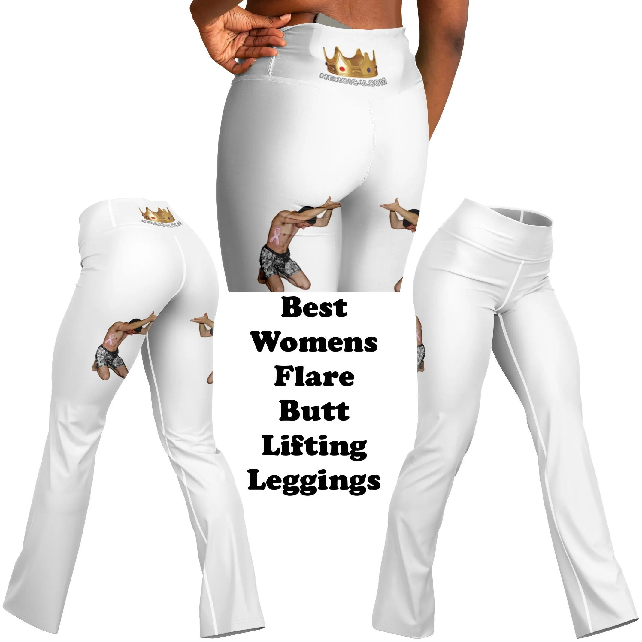 Best Womens Viral Bell Bottom Leggings & Hidden Phone Pocket