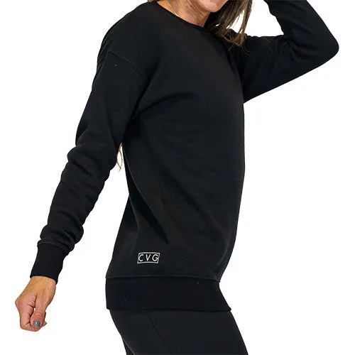 Black Basic Crew Neck