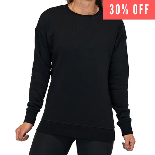 Black Basic Crew Neck