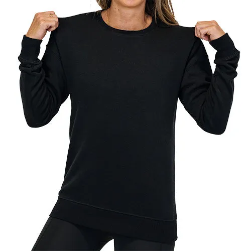 Black Basic Crew Neck