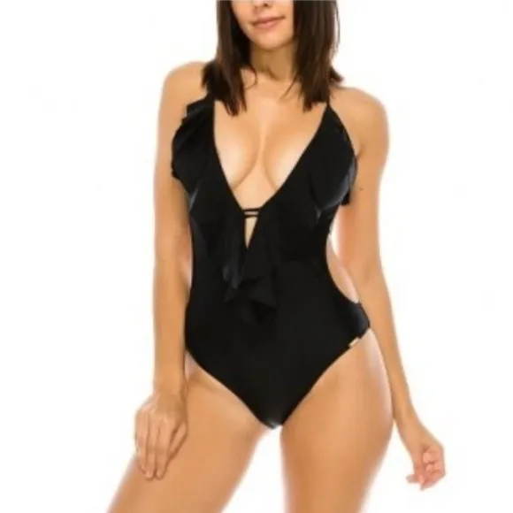 Black One Piece Swimsuit