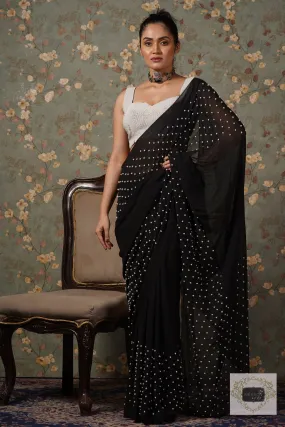 Black Pearl Paradise Saree