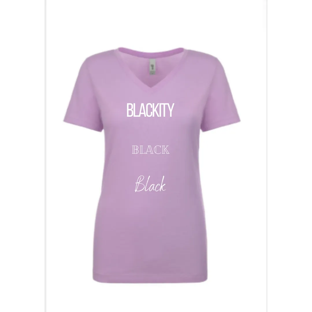 Black Pride (Blackity Black), Black Lives Matter, Women's Afrocentric Fashion Tee Shirt