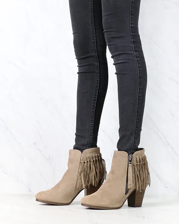 Boho Fringe Ankle Booties in More Colors