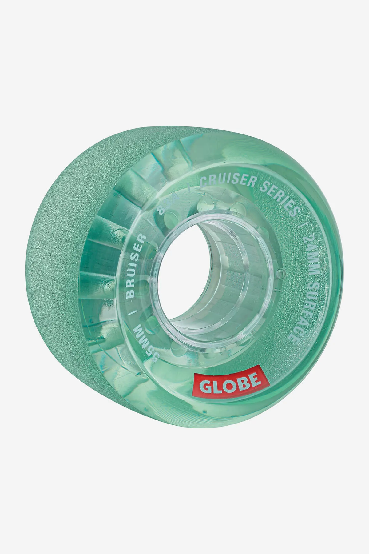 Bruiser Cruiser Skateboard Wheel 55mm - Clear Aqua