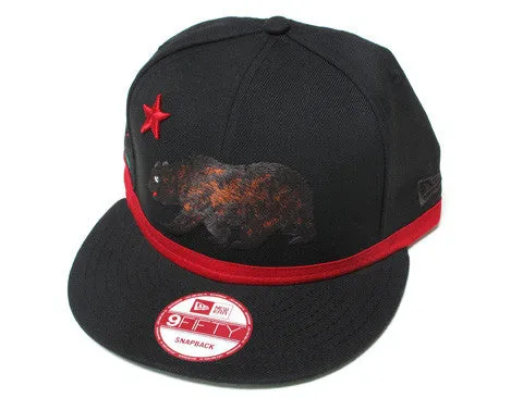 Cali True Bear New Era Snapback Cap Black