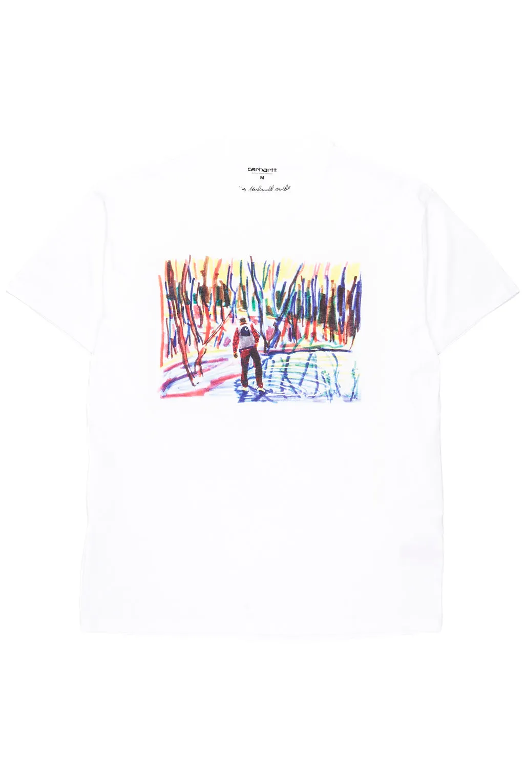 Carhartt WIP Men's Ollie Mac Icy Lake T-Shirt - White