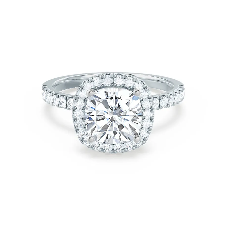 CASEADA - Cushion Lab Diamond Platinum Halo