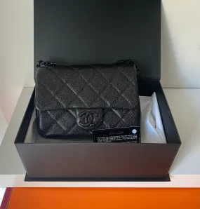 Chanel incognito so black square flap bag