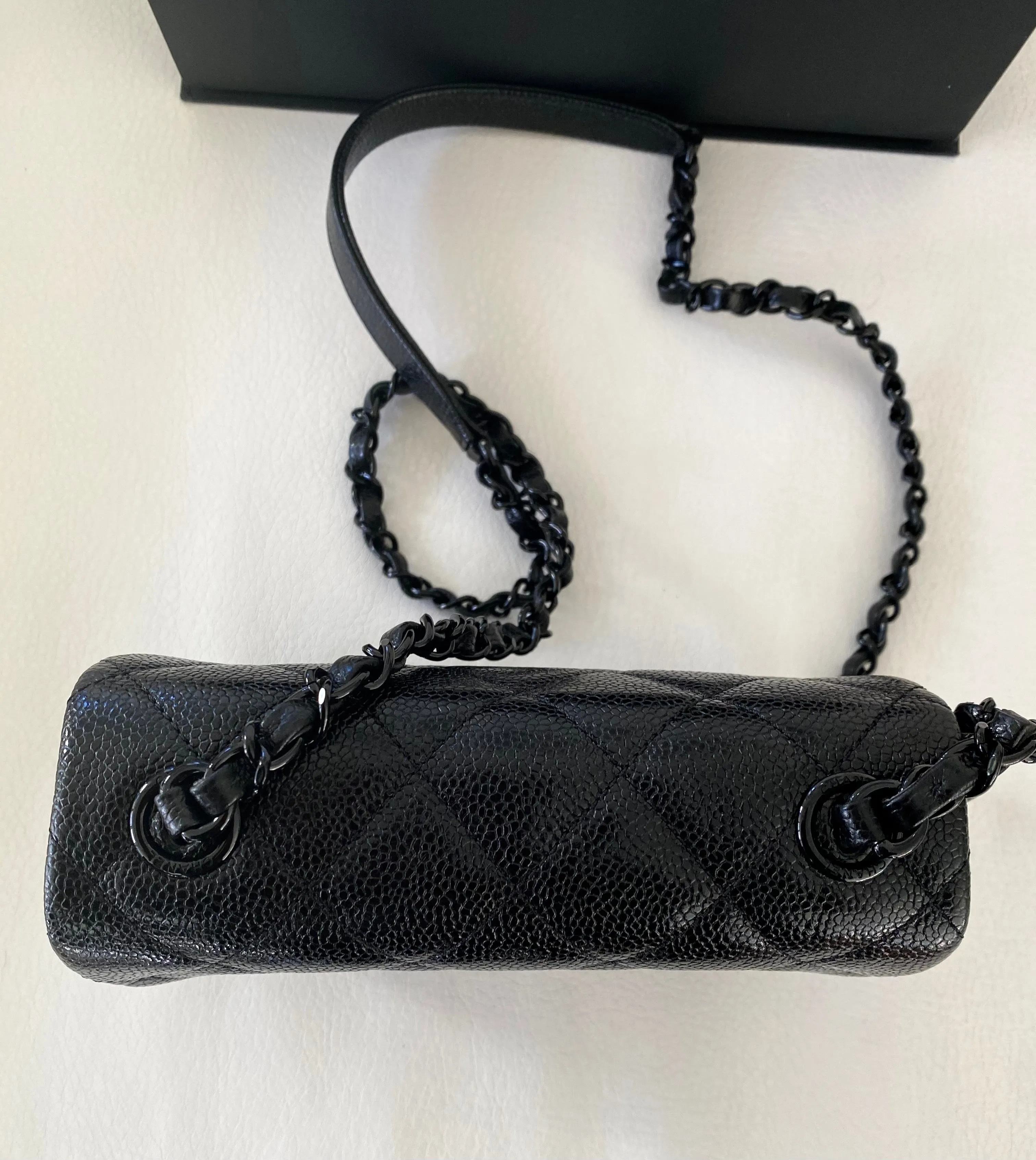 Chanel incognito so black square flap bag