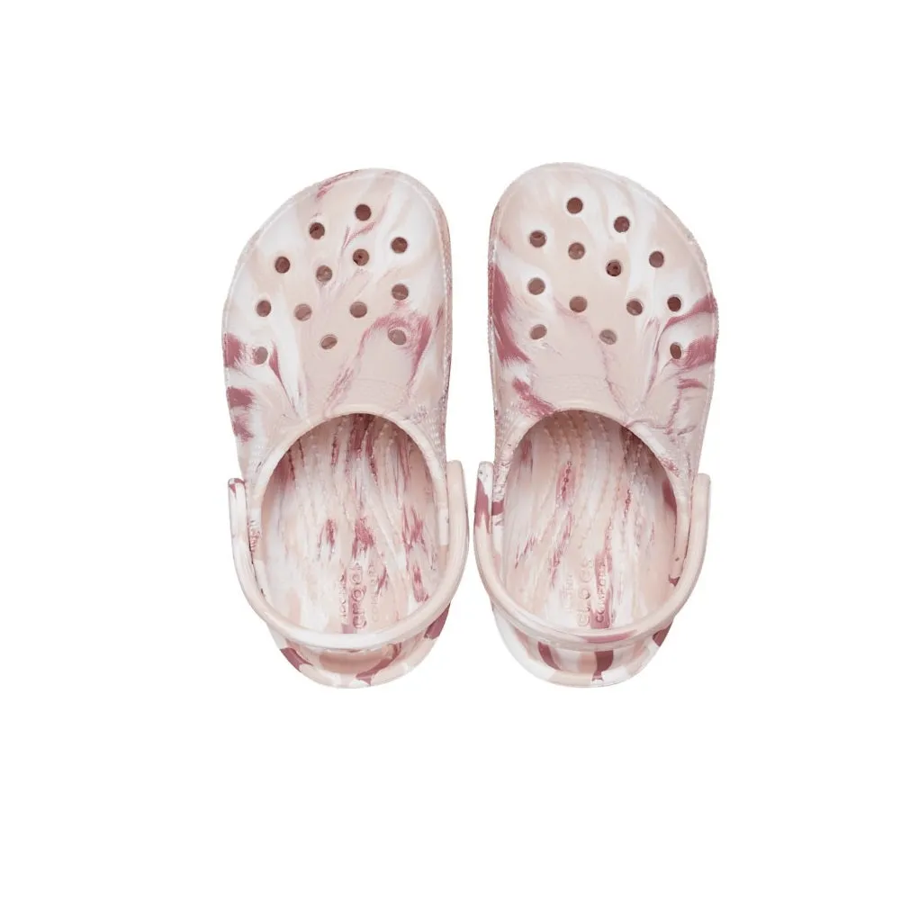 Classic Kid's Marbled Clog - Quartz Pink