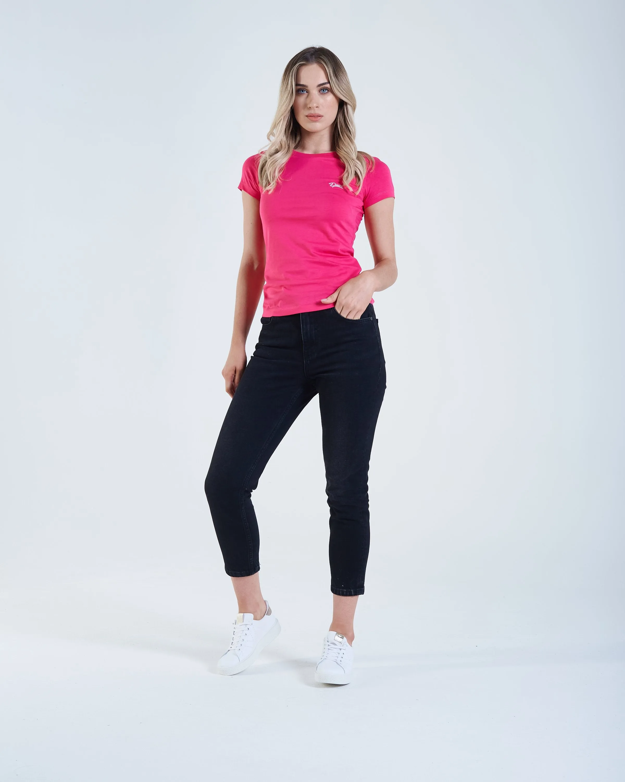 Cloda Basic T-Shirt Pink Glo