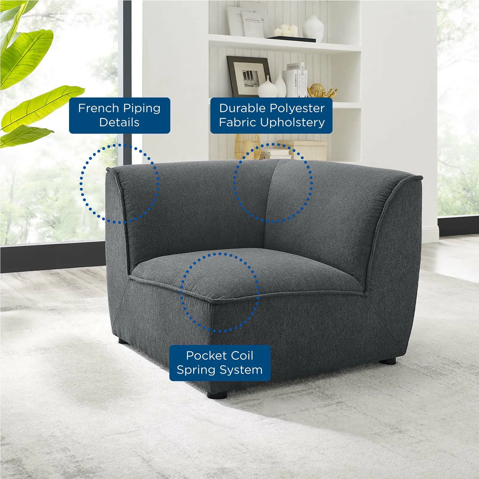 Comprise Corner Sectional Sofa Chair