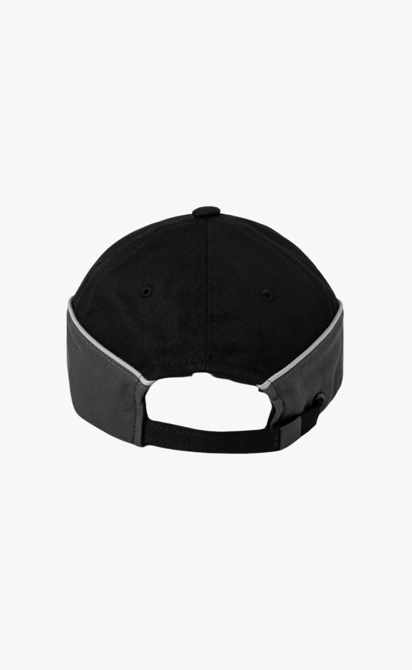 COTTON COLOR BLOCKED BALL BLACK HAT