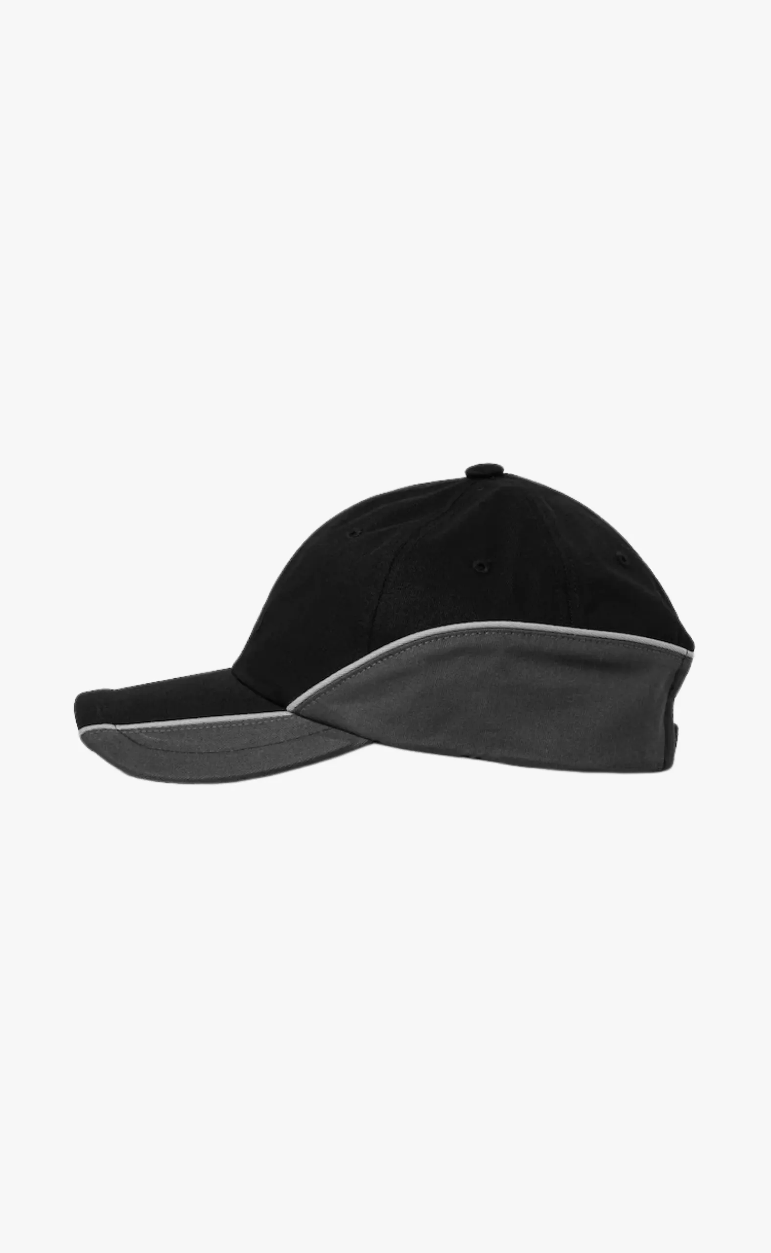 COTTON COLOR BLOCKED BALL BLACK HAT