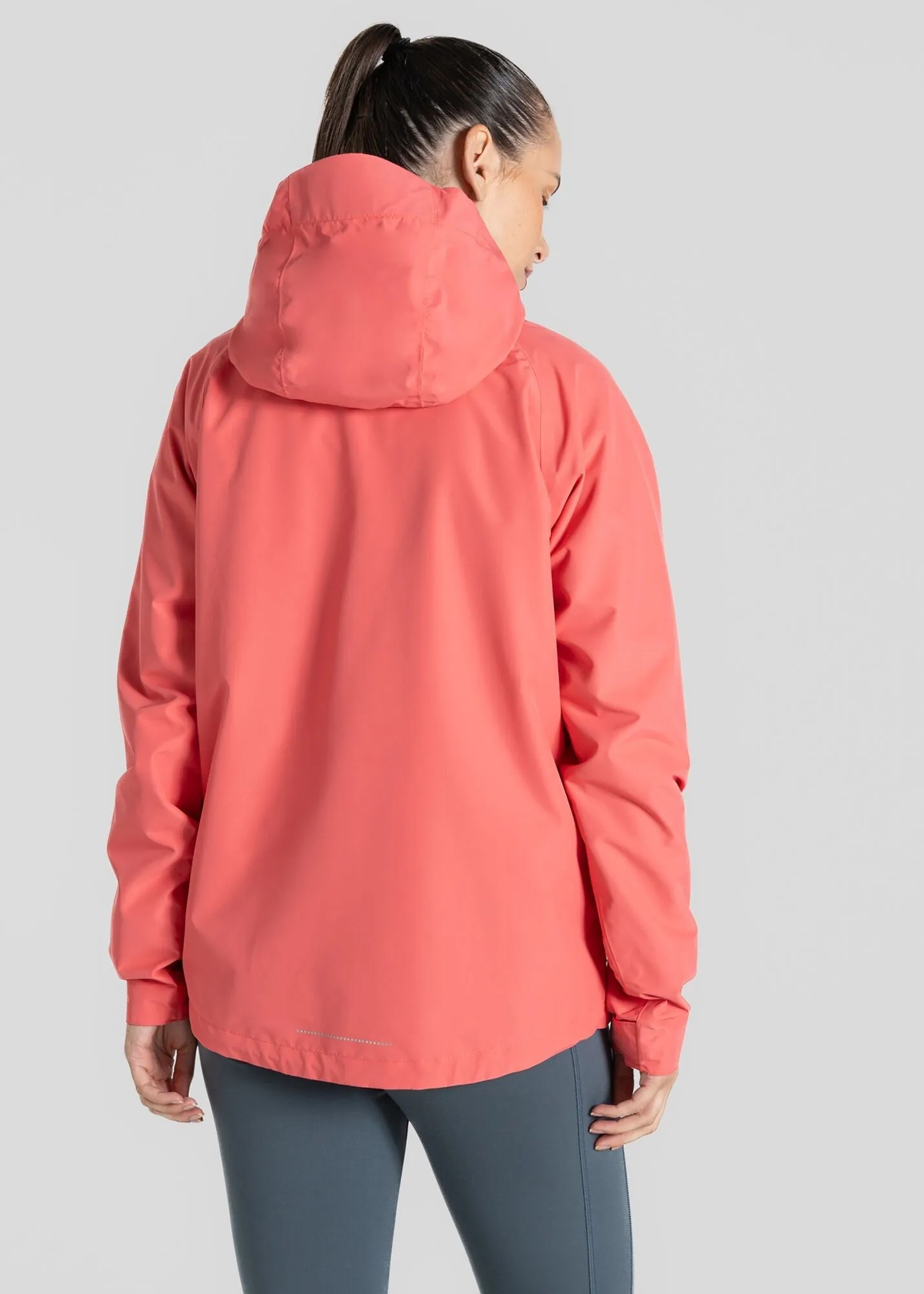 Craghoppers Ladies Ossus Waterproof Breathable Wind Resistant Jacket-CORAL