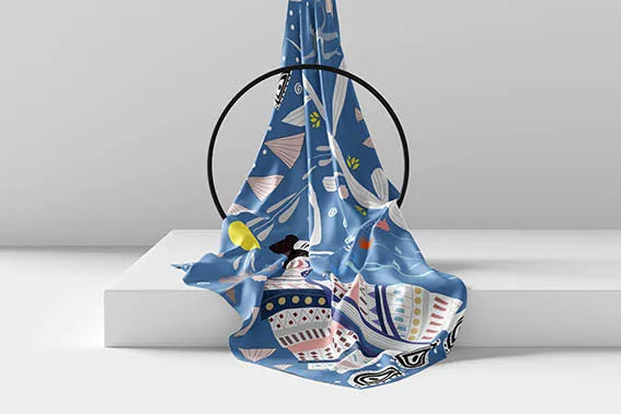 Cyclades Silk Scarves Santorini